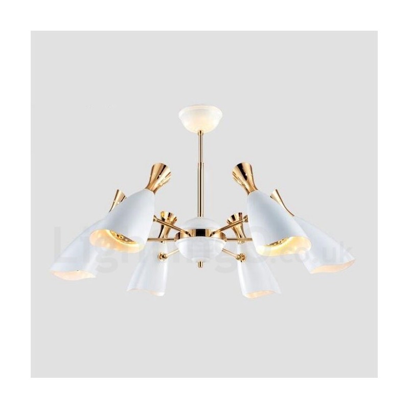 Moderne zeitgenössische 6-Licht-Kronleuchterlampe