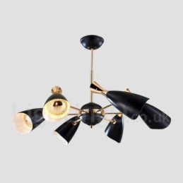 Moderne zeitgenössische 6-Licht-Kronleuchterlampe