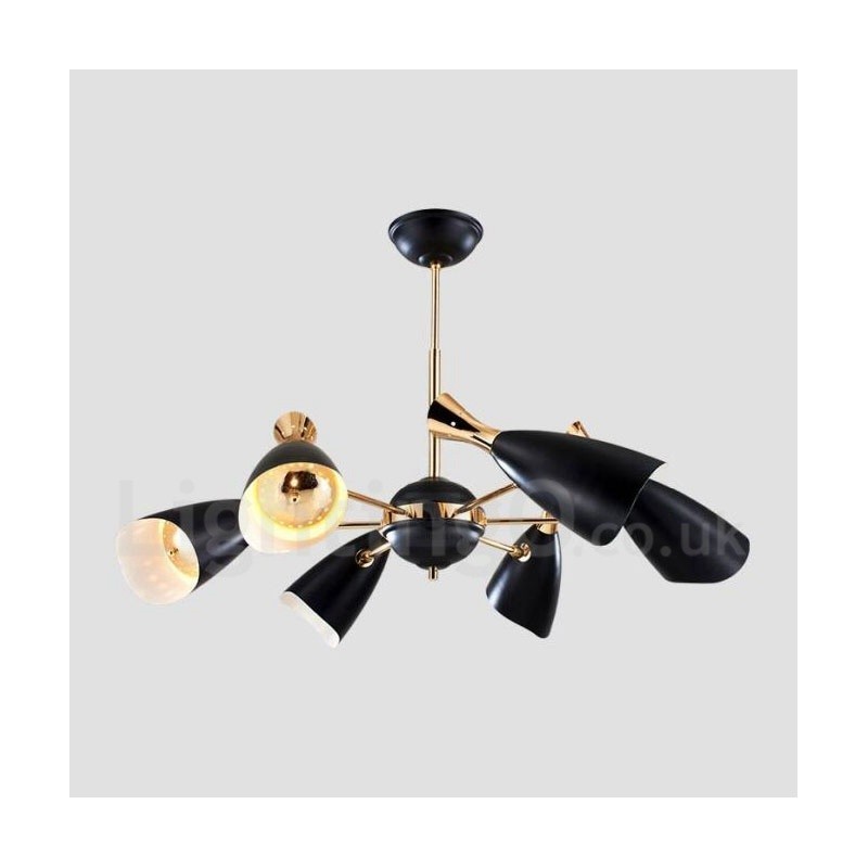 Moderne zeitgenössische 6-Licht-Kronleuchterlampe