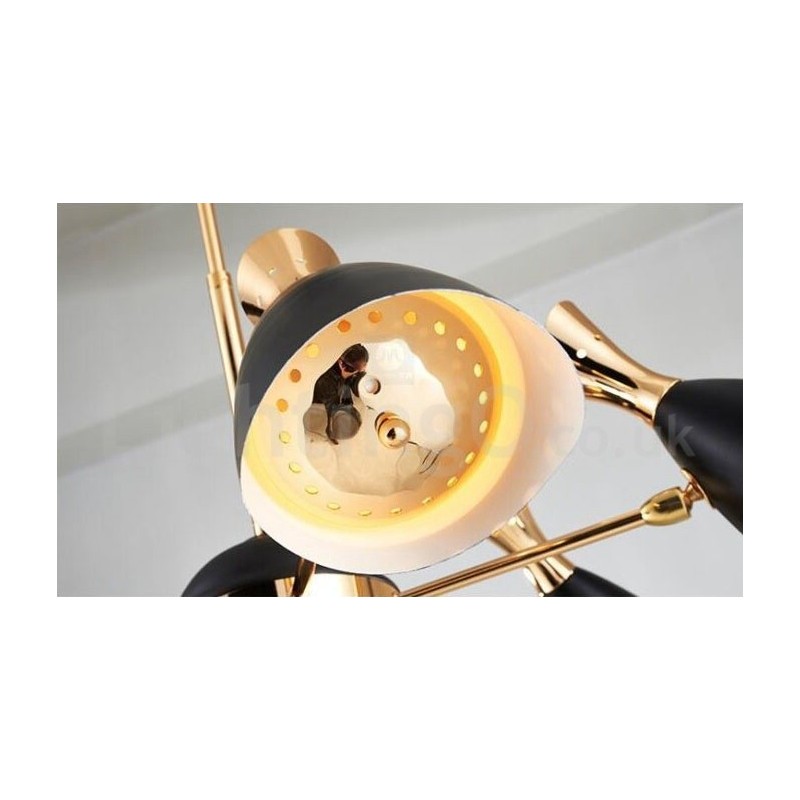 Moderne zeitgenössische 6-Licht-Kronleuchterlampe