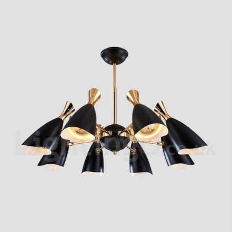 Moderne zeitgenössische 8-Licht-Kronleuchterlampe Moderne zeitgenössische 8-Licht-Kronleuchterlampe