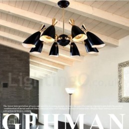 Moderne zeitgenössische 8-Licht-Kronleuchterlampe