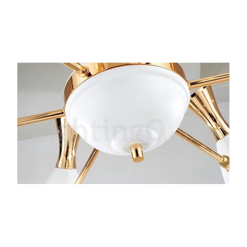 Moderne zeitgenössische 8-Licht-Kronleuchterlampe