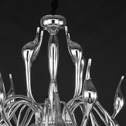 Moderne Kronleuchterleuchte 18 Lichter G4 Chrom-Finish