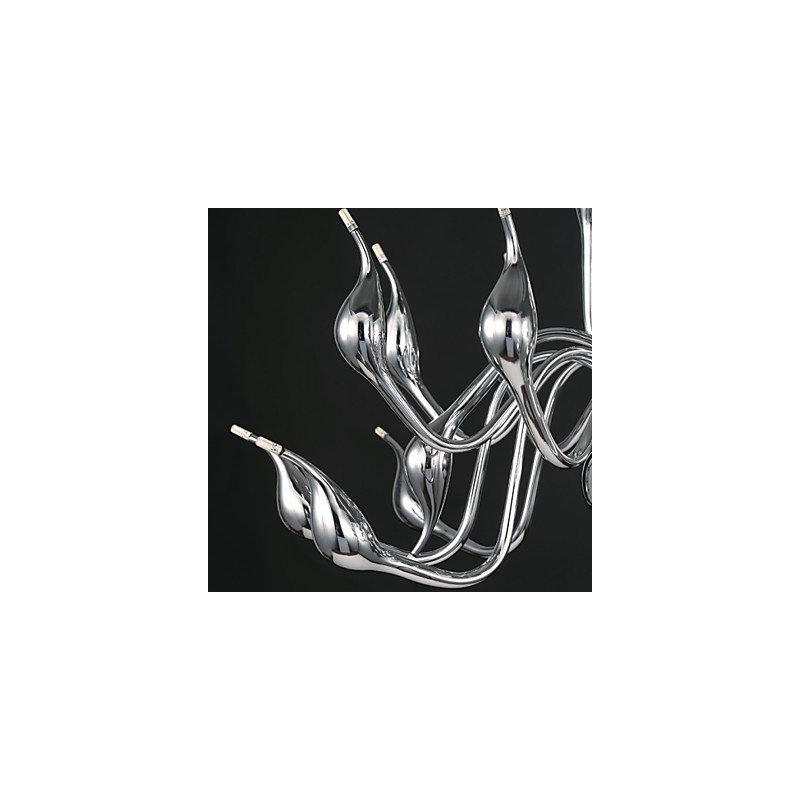 Moderne Kronleuchterleuchte 18 Lichter G4 Chrom-Finish