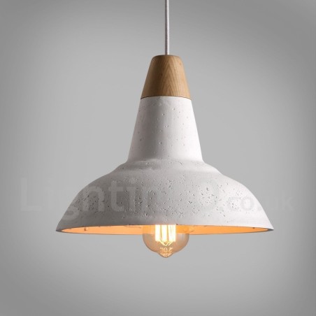 Moderne zeitgenössische 1 Licht Holz Concrte Pendelleuchte Moderne zeitgenössische 1 Licht Holz Concrte Pendelleuchte