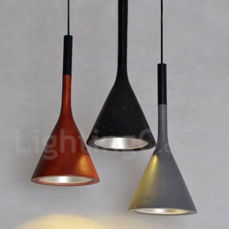 1-flammige Vintage-Beton-Pendelleuchte 1-flammige Vintage-Beton-Pendelleuchte