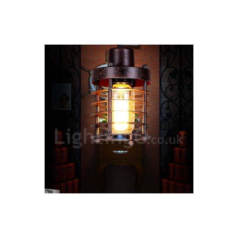 1-flammige Retro-Vintage-Pendelleuchte aus Kupfer