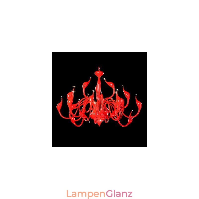 Moderne Kronleuchter Licht 24 Lichter G4 Rot Malerei