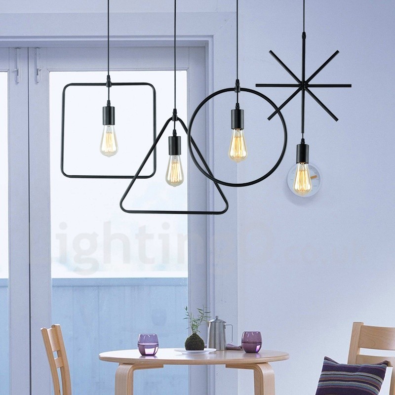 Moderne zeitgenössische Pendelleuchte aus Metall mit 1 Licht