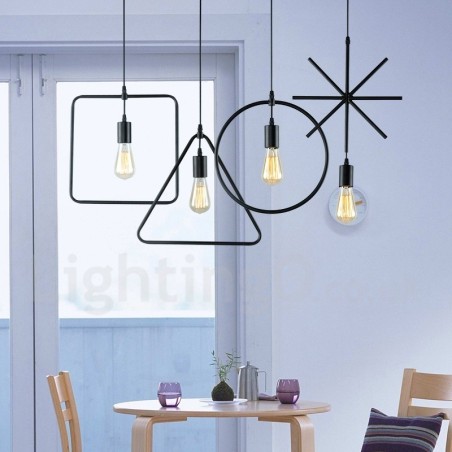 Moderne zeitgenössische Pendelleuchte aus Metall mit 1 Licht Moderne zeitgenössische Pendelleuchte aus Metall mit 1 Licht