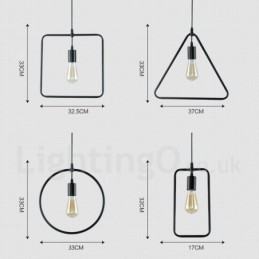 Moderne zeitgenössische Pendelleuchte aus Metall mit 1 Licht