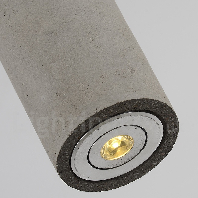 Moderne zeitgenössische 1-flammige Beton-Pendelleuchte