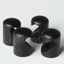 Für 3-flammige schwarze Pendelleuchte mit Glasschirm