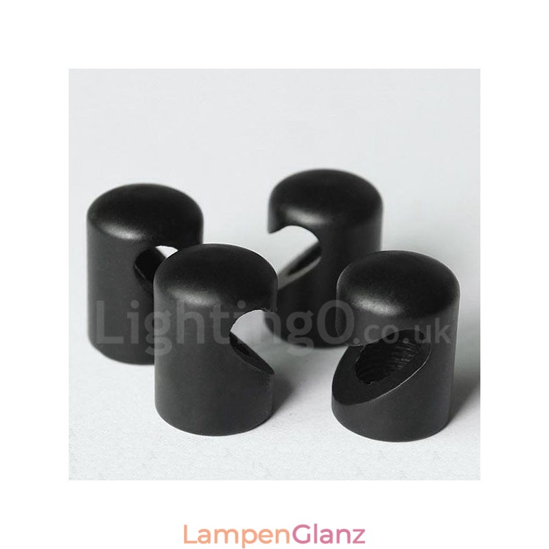 Für 3-flammige schwarze Pendelleuchte mit Glasschirm