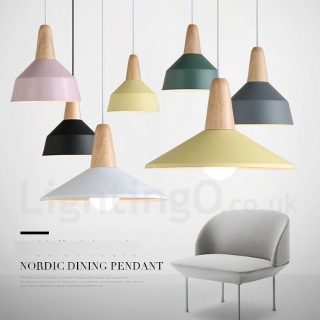 Moderne zeitgenössische Holz Metall Multi Farben Pendelleuchte Moderne zeitgenössische Holz Metall Multi Farben Pendelleuchte