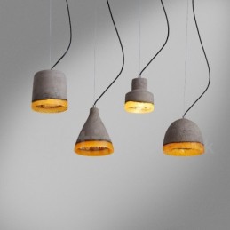 Moderne zeitgenössische Beton-Pendelleuchte mit 1 Licht