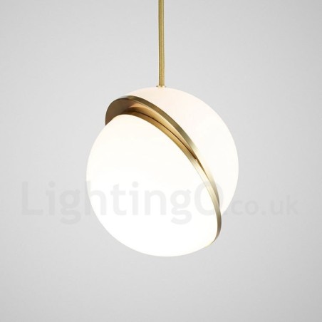 Moderne zeitgenössische Kupfer-Pendelleuchte mit Glasschirm Moderne zeitgenössische Kupfer-Pendelleuchte mit Glasschirm