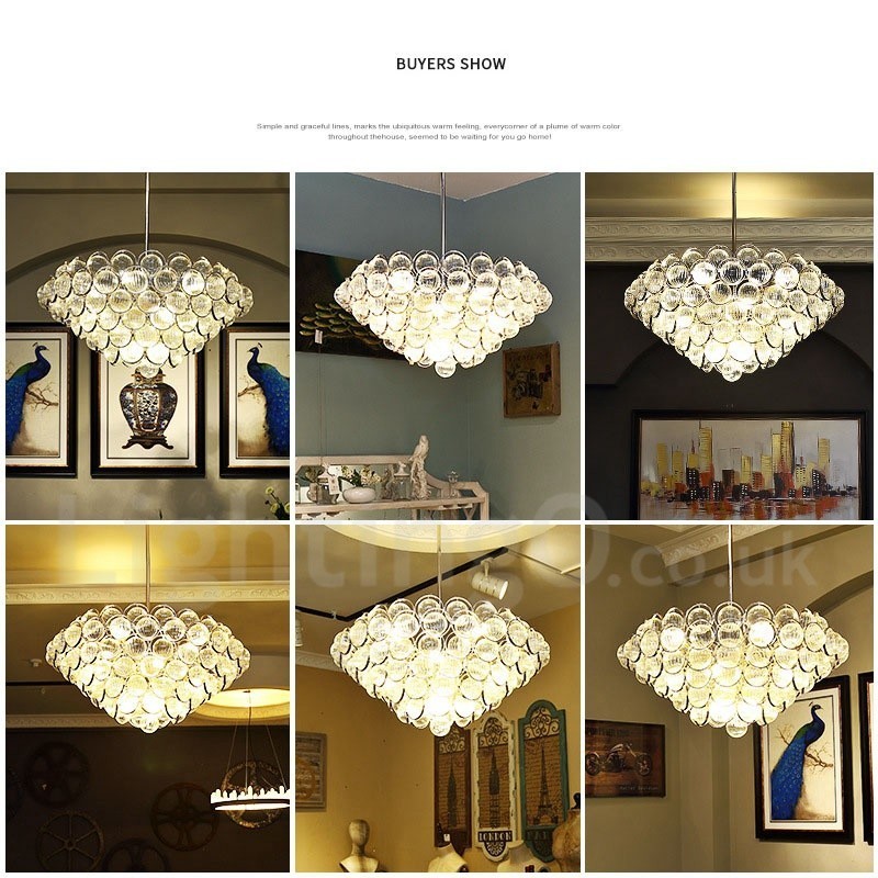 Luxuriöse, moderne, zeitgenössische Pendelleuchte mit 1 Licht
