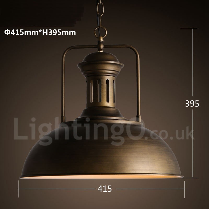 Retro Vintage Metall 1 Licht Pendelleuchte