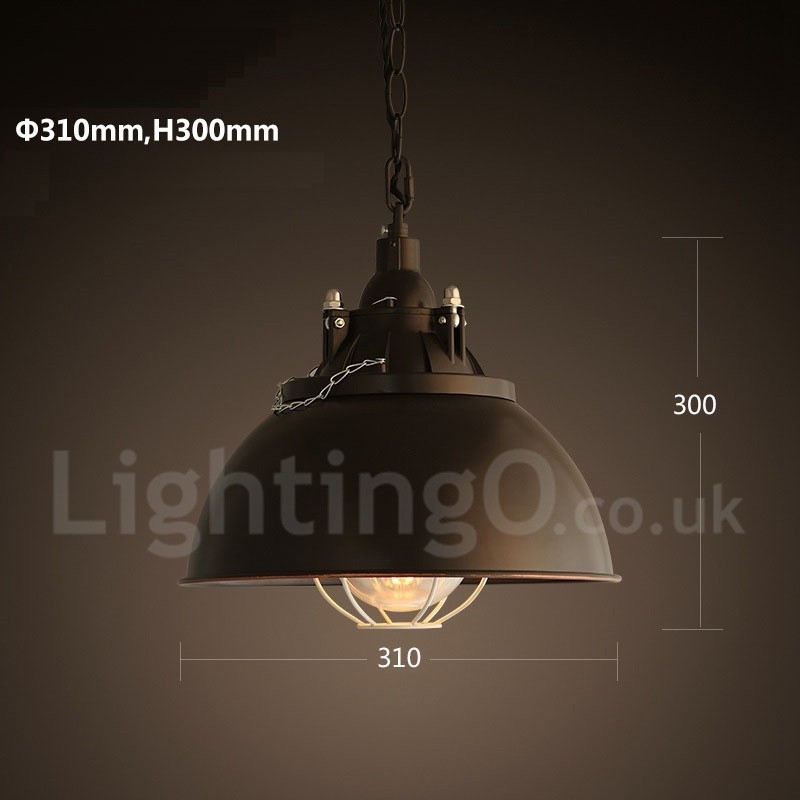 Retro Vintage Metall 1 Licht Pendelleuchte