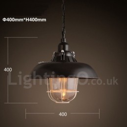 Retro Vintage Metall 1 Licht Pendelleuchte