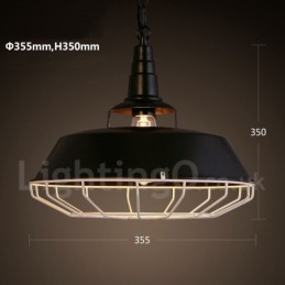 Retro Vintage Metall 1 Licht Pendelleuchte