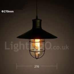 Retro Vintage Metall 1 Licht Pendelleuchte