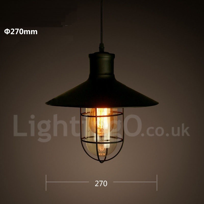 Retro Vintage Metall 1 Licht Pendelleuchte