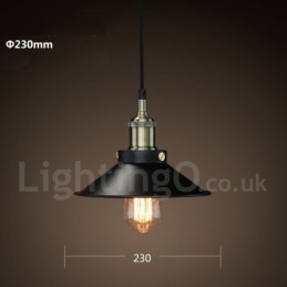 Retro Vintage Metall 1 Licht Pendelleuchte