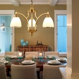 3-flammiger Rustic Lodge Kronleuchter aus integriertem Metall und Kupfer