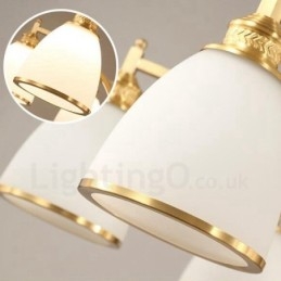 8-flammiger Rustic Lodge Kronleuchter aus integriertem Metall und Kupfer