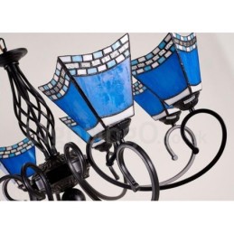 Integrierter Kronleuchter aus Metall im mediterranen Stil mit 8 Lichtern