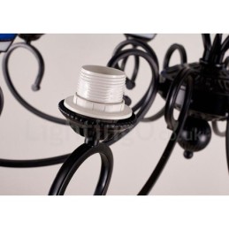 Integrierter Kronleuchter aus Metall im mediterranen Stil mit 8 Lichtern