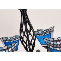 Integrierter Kronleuchter aus Metall im mediterranen Stil mit 8 Lichtern