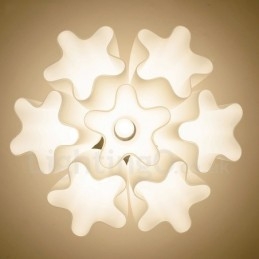 Rustikaler integrierter Kronleuchter mit 7 Lichtern im Lodge-Stil