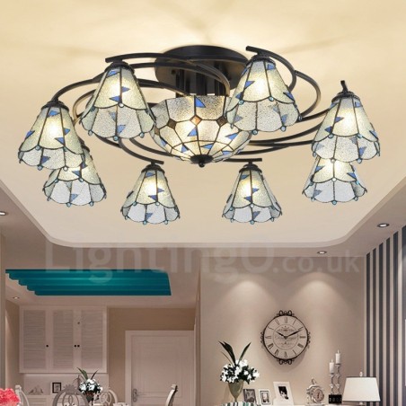Integrierter Badezimmer-Kronleuchter aus Metall im mediterranen Stil mit 11 Lichtern Integrierter Badezimmer-Kronleuchter aus Metall im mediterranen Stil mit 11 Lichtern
