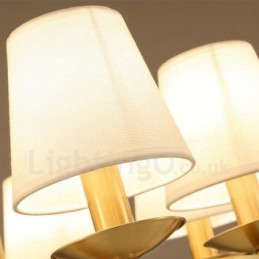 Messing 8 Licht Rustikal Lodge Integrierte Metall Kupfer Kronleuchter