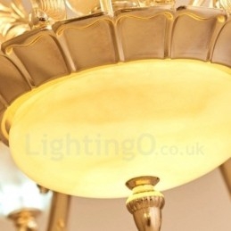 15-flammiger traditioneller klassischer integrierter Metall-Kronleuchter