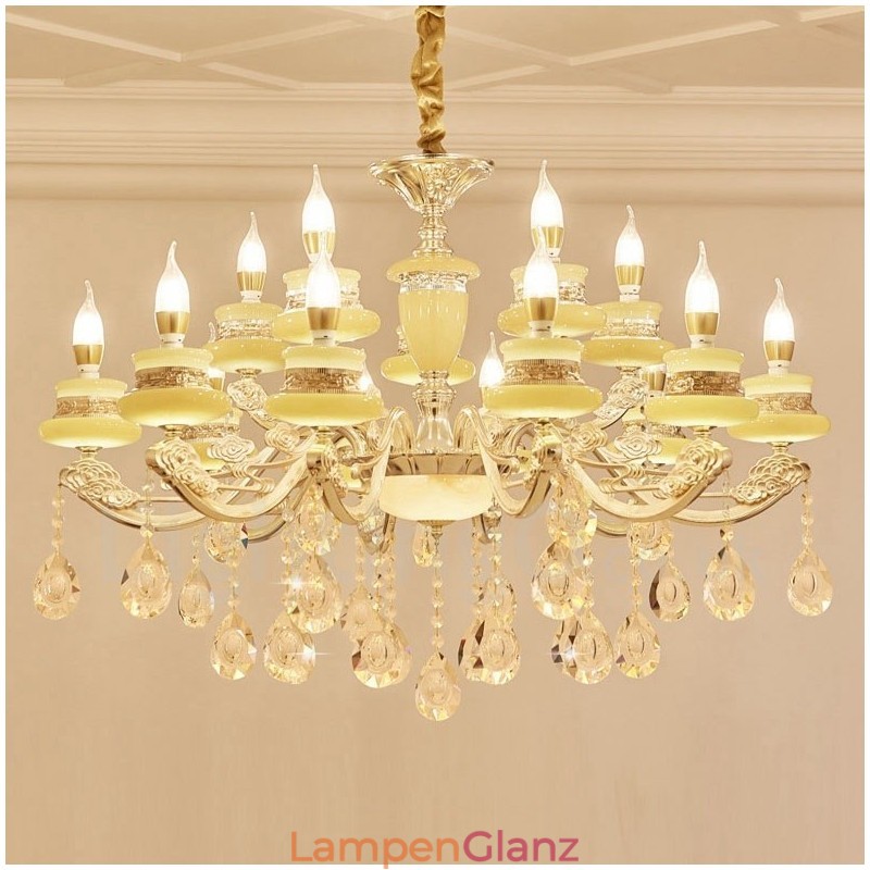 15-flammiger traditioneller klassischer integrierter Metall-Kronleuchter