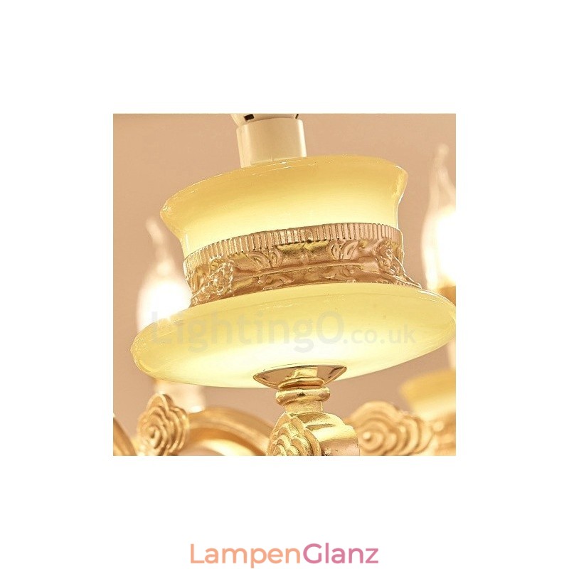 15-flammiger traditioneller klassischer integrierter Metall-Kronleuchter