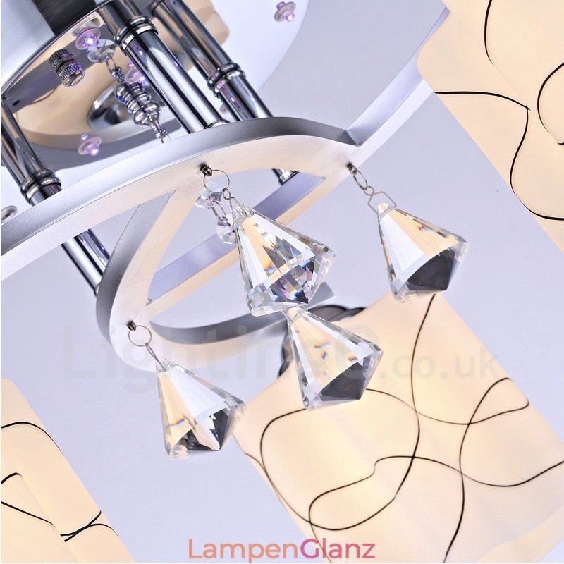 3-flammiger moderner integrierter Kronleuchter