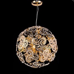 Einfache moderne Kronleuchter Kristallkugel Globe Pendelleuchte