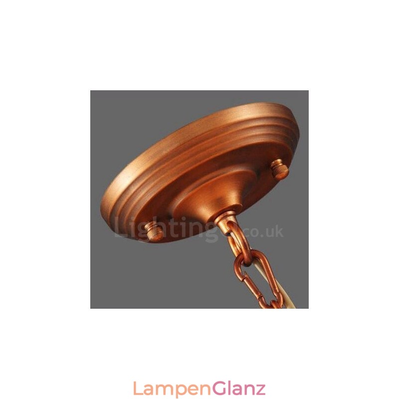 Rustikaler, integrierter Kronleuchter aus Metall mit 8 Lichtern im Lodge-Stil