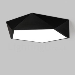 Moderne, zeitgenössische, integrierte, integrierte Deckenleuchte aus Metall