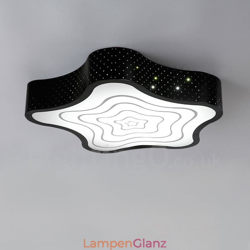 Moderne, zeitgenössische, integrierte Deckenleuchte aus Metall