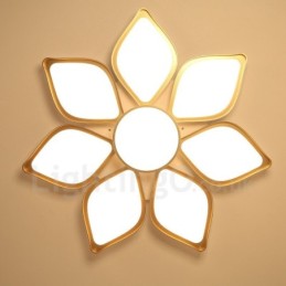 8-flammige, moderne, integrierte Deckenleuchte aus Metall