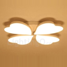 Moderne, zeitgenössische, integrierte Deckenleuchte aus Metall mit 4 Lichtern