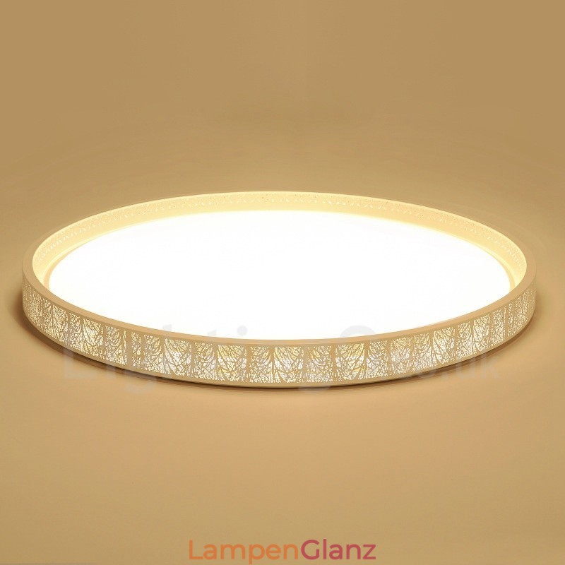 Moderne, zeitgenössische, integrierte Deckenleuchte aus Metall