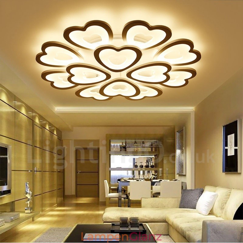 12-flammige, moderne, integrierte Deckenleuchte